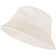 Yolev Unisex Bucket Hat Solid Colors Sun Hat with UV Protection Packable Summer Hats for Outdoor Sports