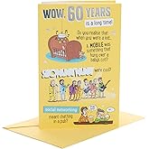 UK Greetings 60th Birthday Card for Him/Friend - Humorous Design, Multi, 149mm x 229mm