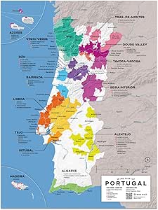 Wine Folly Portugal Wine Map Poster Print, 12