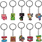 YOOYEH 10 Pack Keychains, Party Favors Birthday Party Supplies, Party Bag Pendant Gift Fillers Key Tags Goodie BagBackpack Ke