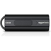 Amazon Basics 128 GB USB 3.1 Flash-Laufwerk, lesegeschwindigkeit von bis zu 130 Mbit/s, Schwarz