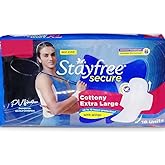 Stayfree Secure Cottony Sanitary Pads For Women With Wings - Extra Large, Pack of 18