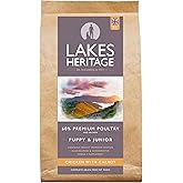 Lakes Heritage 60% Premium Chicken & Carrot, Grain-Free Puppy Food, Omega 3 Supplement, Supports Digestive Health 2KG