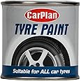 CarPlan Tyre Paint - Suitable for All Car Tyres, Black, 250 ml