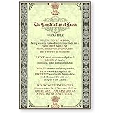 BIRD'S MIND Preamble Wall Poster For Office School Wall Indian Constitution 300 GSM Poster (12 x 18 inch)