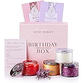 Birthday Gifts for Women – Pamper Gifts for Women – Long Burning Candles Gifts Box for Her– Birthday Present for a Wife, Frie