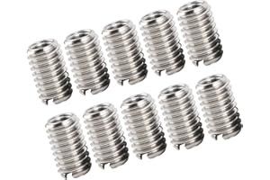 10 pcsThread Repairing Insert, M6 x 1 to M4 x 0.7 Reducing Bolt Fastener, Phillip Screw Thread Sleeves for Mechanical Equipme