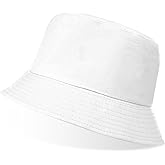 flintronic Bucket Hat, Foldable Cute Smile Bucket Hat, Double-Sided Bucket Hats, Cotton Sun Visor Hat, Sun Fisherman Hat for 