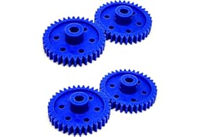 INVENTO 4pcs Plastic Spur gear 36 Teeth 40mm dia, 6.5mm Width, 6mm hole for DIY Projects