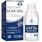 Silicone Scar Gel 30g Scar Cream,Scar Removal,Scar Treatment, Scar Removal Cream for C-Section, Stretch Marks, Acne, Surgery,