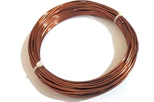 Glopro 10Mtr Copper Wire 14 Gauge /2mm enameled for Electrical use Science Projects and Bonsai Training