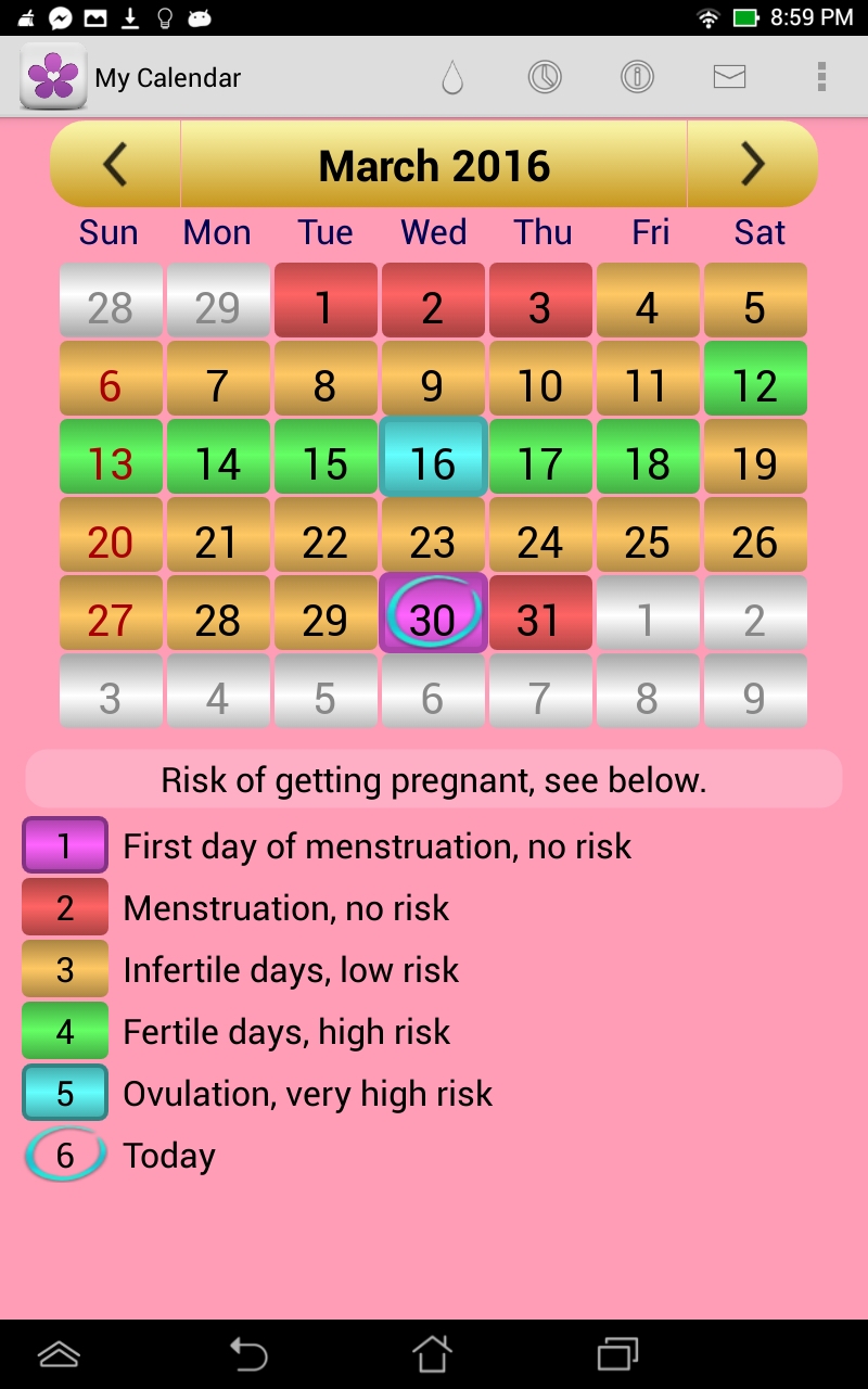 Menstruation and fertility calendar : Amazon.co.uk: Apps & Games