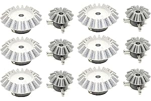 INVENTO 6pcs 3D Printed Plastic Bevel Gear 12 Teeth (33mm dia) + 18 Teeth (48mm dia), 10mm Width, 5mm hole, 2.5 Module for DI