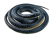 Nakimo Realistic Rubber Fake Snake Toy 130cm Mamba for Garden Props and Practical Joke