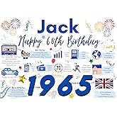 Personalised 60th Birthday Card, Enter Any NAME, Perfect for DAD Husband Brother Father Grandad Uncle Friend 1965