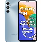 Samsung Galaxy M14 4G (Arctic Blue,4GB,64GB) | 50MP Triple Cam | 5000mAh Battery | Snapdragon 680 Processor | 2 Gen. OS Upgra