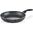 Westinghouse Non Stick Frying Pan - Ø 30 cm Fry Pan for Induction Gas Electric & Ceramic Hob - Black Marble