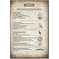 PEACOCKRIDE Preamble I The Constitution of India I Fundamental Rights of India I Wall Poster Multicolor A3