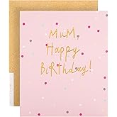 Hallmark Studio Birthday Card for Mum - Contemporary Text Design