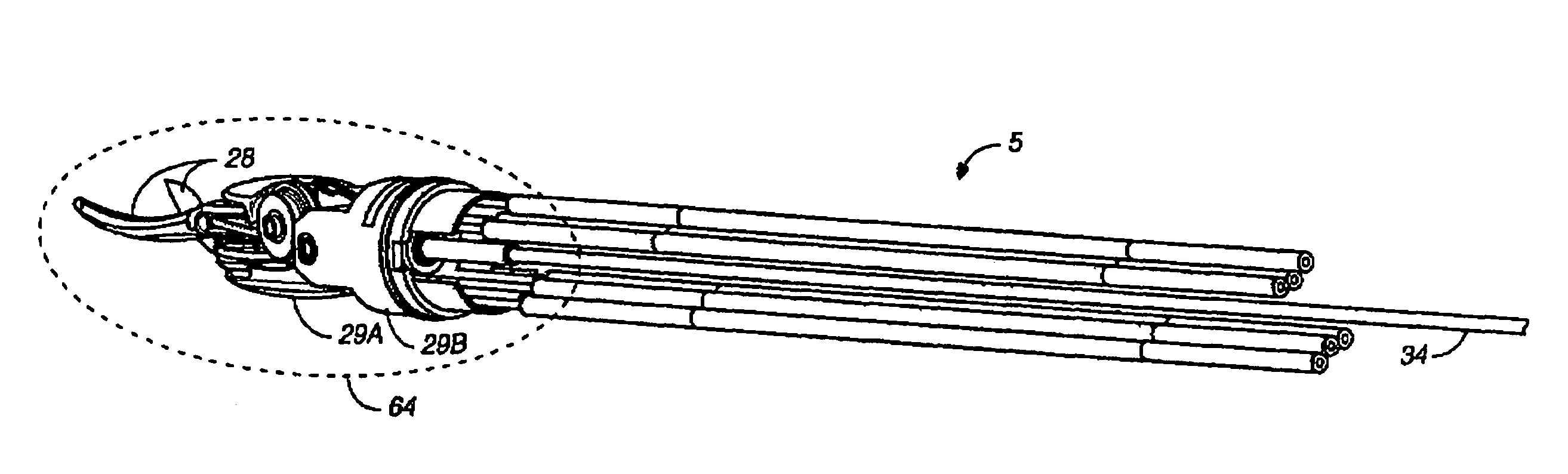 Robotic tool with wristed monopolar electrosurgical end effectors