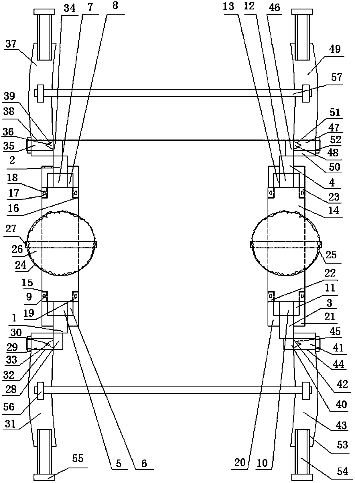 Hemangioma surgical supporting and fixing device and usage method ...