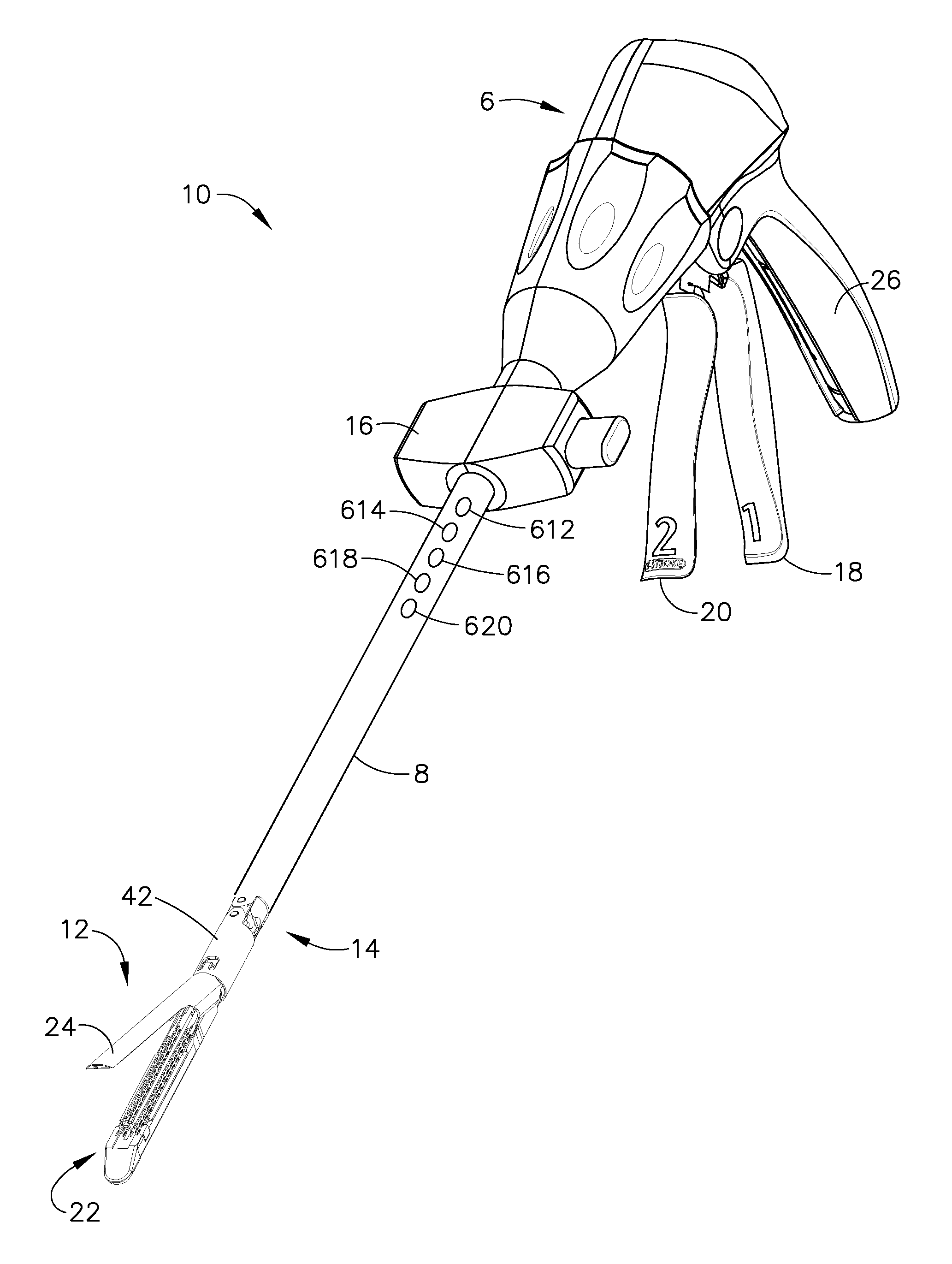 Surgical instrument with apparatus for measuring elapsed time between actions