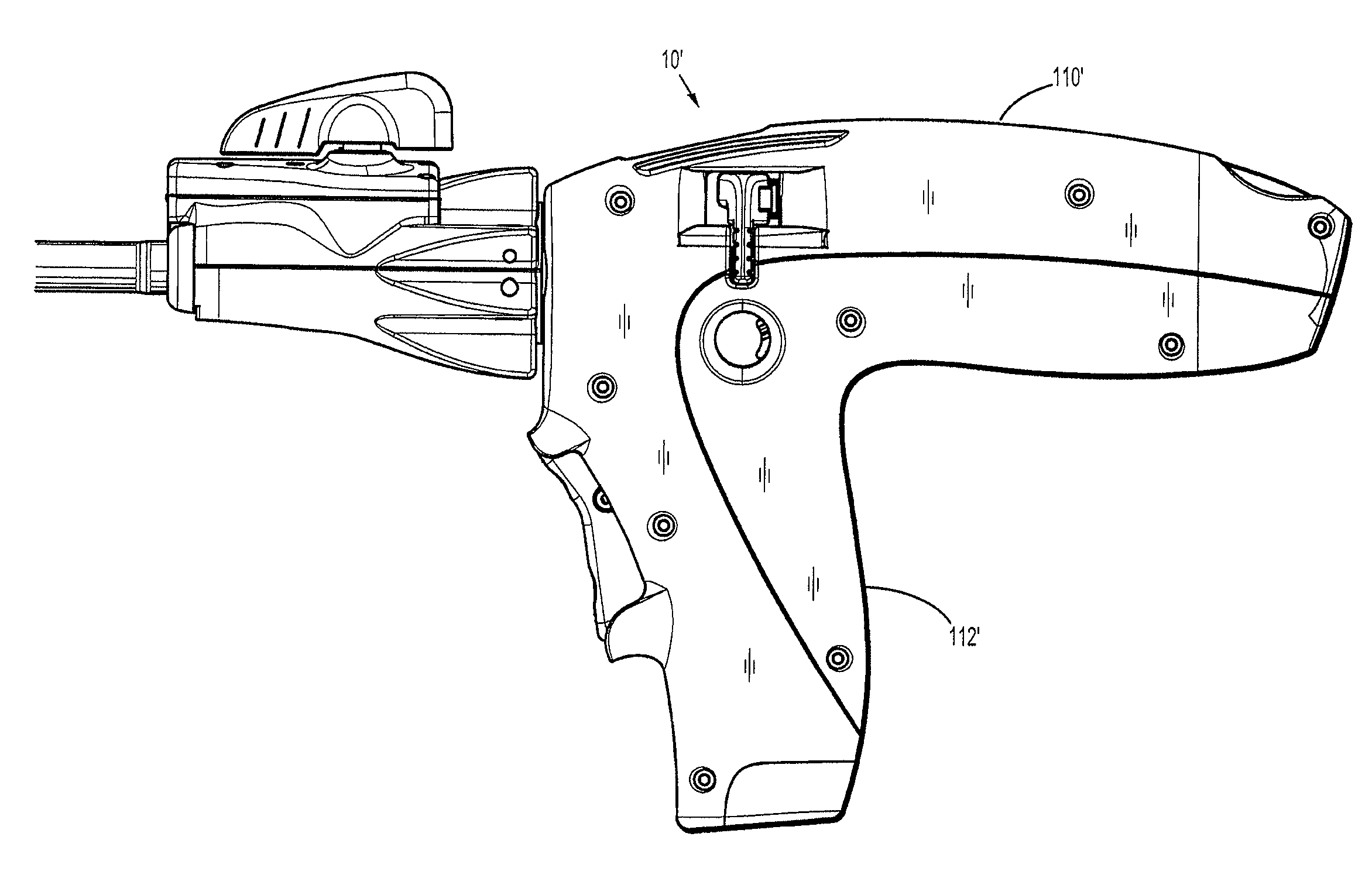 Battery ejection design for a surgical device