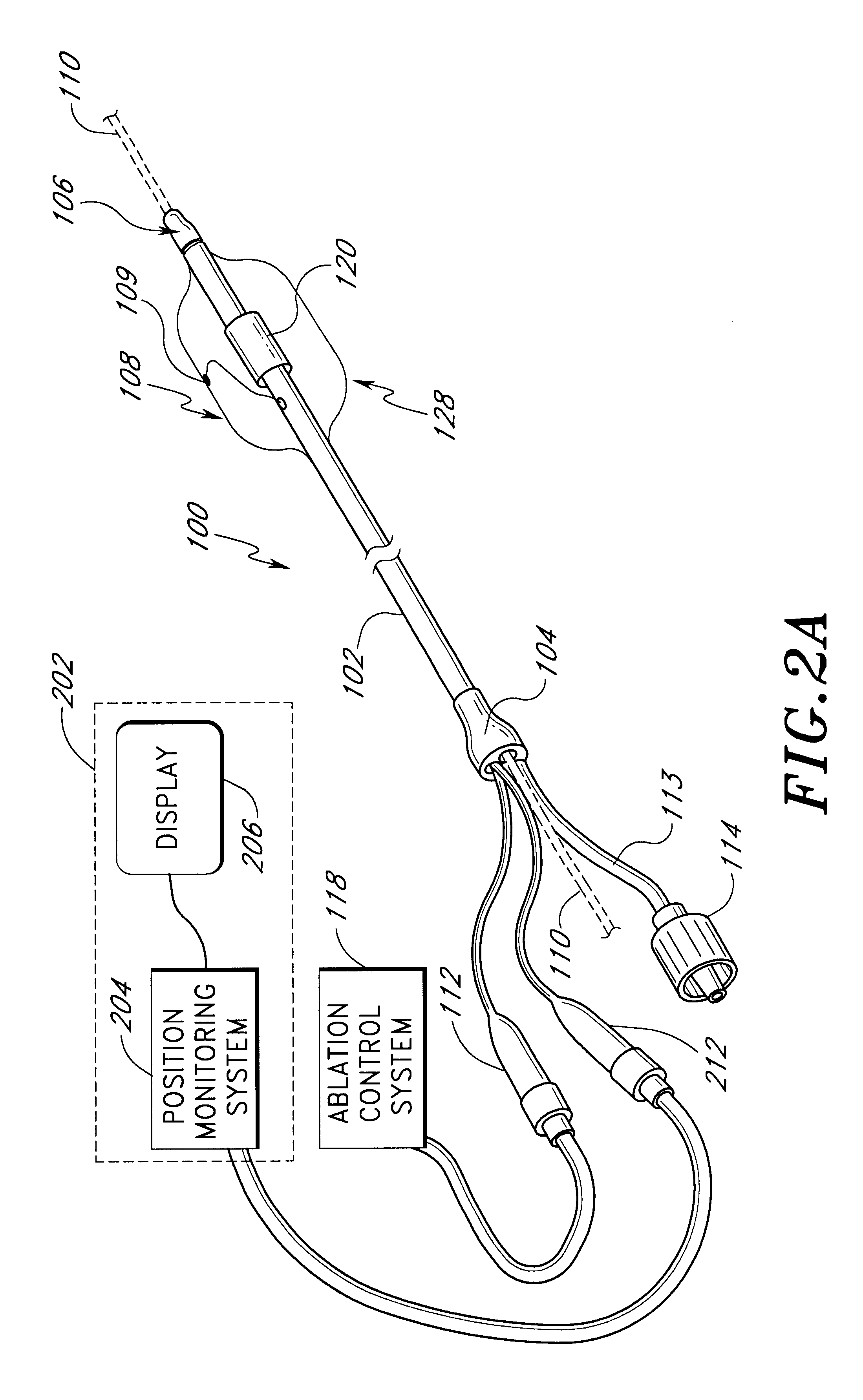 Positioning system and method for orienting an ablation element within a pulmonary vein ostium