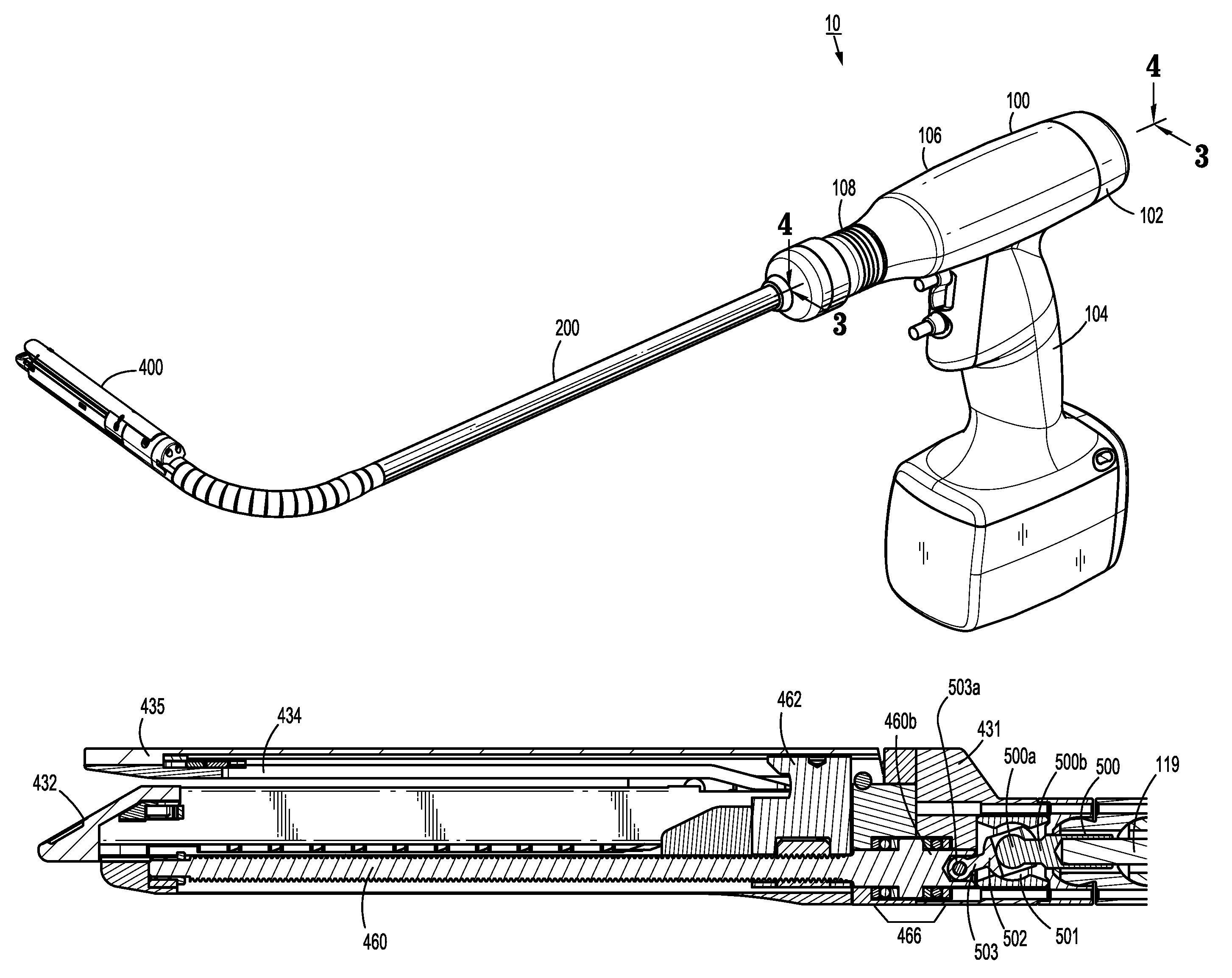 Apparatus for endoscopic procedures