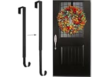 1PCS Wreath Hanger for Front Door, Adjustable from 15 to 25 Inches Hanger, 20 lbs Larger Door Upgrade Christmas Fall Wreaths 