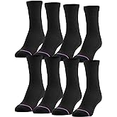 MediPeds mens 8577 8 Pack Diabetic Quarter Socks With Non-binding Top Socks