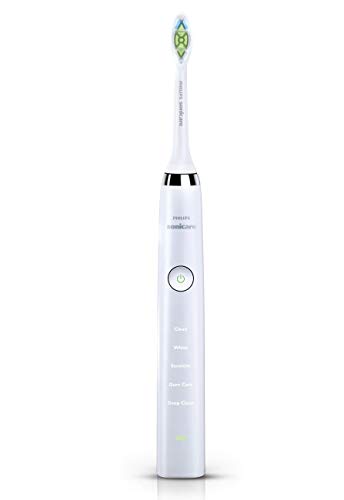 Philips Sonicare Diamond Clean Classic Rechargeable 5 brushing modes, Electric Toothbrush with premium travel case, White, HX9331/43