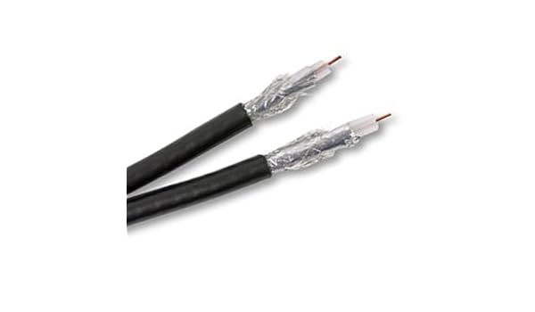 Gemelo RG6U Coaxial Sat TDT ONO Cable 250 m Negro: Amazon.es: Electrónica