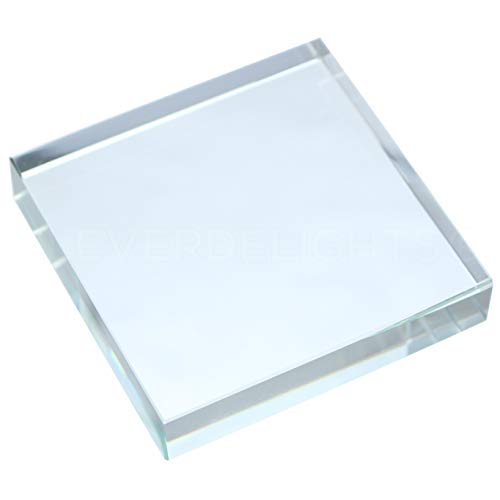 CleverDelights 3" Square Glass Tiles - 20 Pack