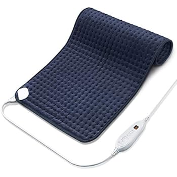 Utaxo Heating Pad for Pain Relief, 6 Electric Temperature Options, XXX-Large King Size SoftTouch, Machine Washable Microfiber, with Fast-Heating Technology, Moist Heat Therapy, 33 x 17 Inch