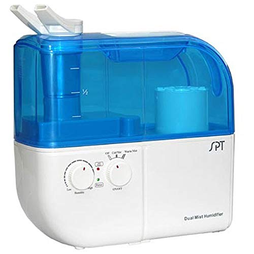 SPT SU-4010 Ultrasonic Dual-Mist Warm/Cool Humidifier with Ion Exchange Filter - Blue