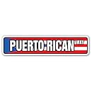 Amazon.com: SignMission Puerto Rican Flag Street Sign Puerto Rico ...