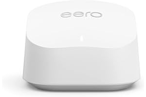 Amazon eero 6+ mesh wifi router - Supports internet plans up to a Gigabit, Coverage up to 1,500 sq. ft., Connect 75+ devices,