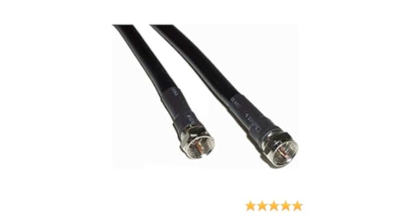 Cablematic - Cable coaxial RG6U F macho a F macho de 10m: Amazon.es: Electrónica