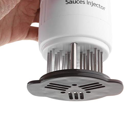 Sauces Injector,2 in 1 Needle Meat Tenderizer and Flavor Marinade ...