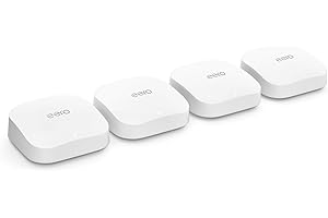 Amazon eero Pro 6E mesh wifi system (newest model) - Supports internet plans up to 2.5 Gbps, Coverage up to 8,000 sq. ft., Co