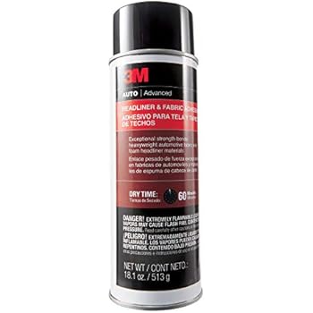 3M Headliner & Fabric Adhesive, 38808, 18.1 oz, 4 cans per case