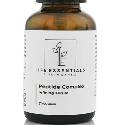 Peptide Complex Serum For Face - Boost Collagen To Heal & Repair Skin - Anti Aging, Refines Wrinkles, Evens Skin Tone, Restores Elasticity & Firmness - Hyaluronic Acid, Aloe Vera, Jojoba Oil Vitamin E