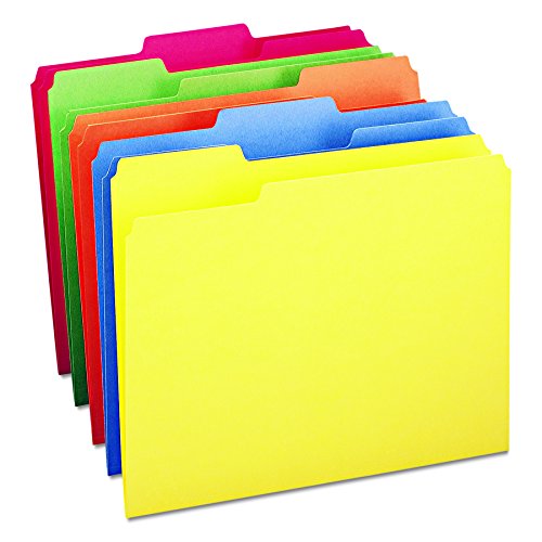 Smead File Folder, 1/3-Cut Tab, Letter Size, Assorted Colors, 100 per Box, (11943)