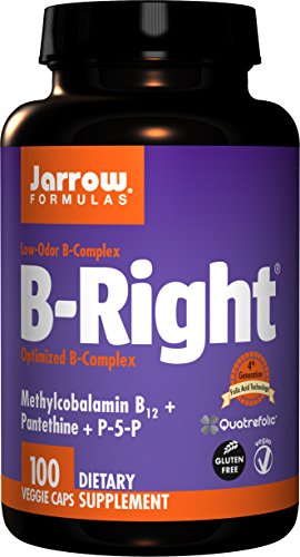 Jarrow Formulas B-right Complex, Supports Engery, Brain and Cardiovascular Health, 100 Veggie Caps