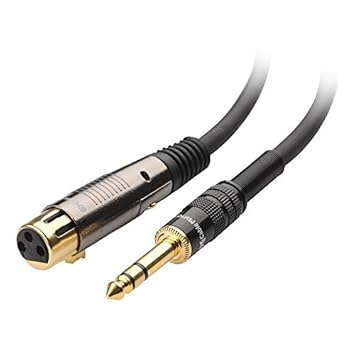 Cable Matters doradas de 6,25 mm (1/4 pulgadas) a TRS