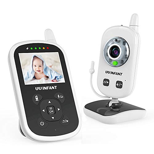 Video Baby Monitor with Camera and Audio | Keep Babies Safe with Night Vision, Talk Back, Room Temperature, Lullabies…