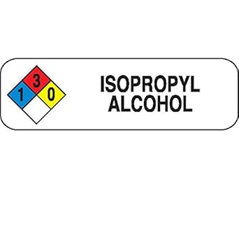 Isopropyl Alcohol NFPA Label