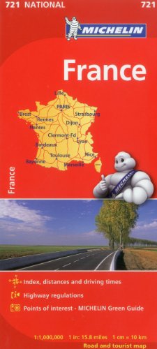 Michelin France Map 721 (Maps/Country (Michelin)) | Pricepulse