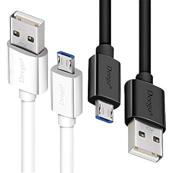 Micro USB Cable,2Pack Extra Long Android Charger Cable 10Ft 6Ft,Durable Fast Phone Charger Cord Android USB Charging Cable for Samsung Galaxy S7 S6 S7 Edge S5,Note 5 4,LG G4,HTC,PS4,Camera,MP3